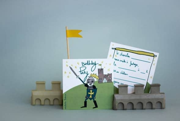 Invitation Anniversaire Chevaliers Little Marmaille
