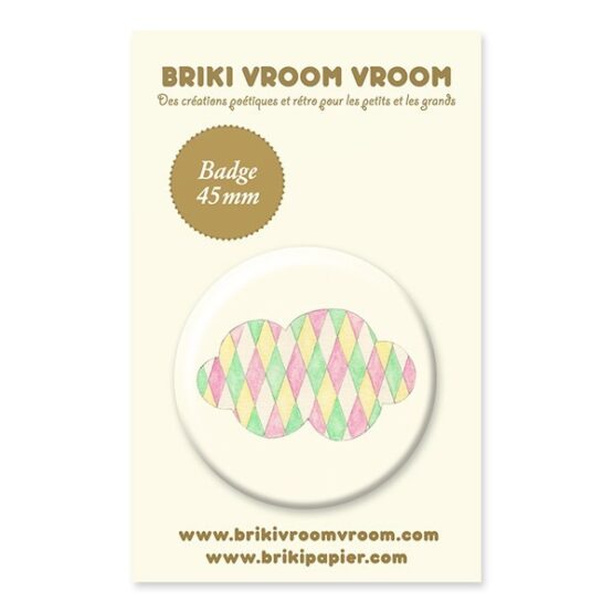Badge - Nuage Arlequin