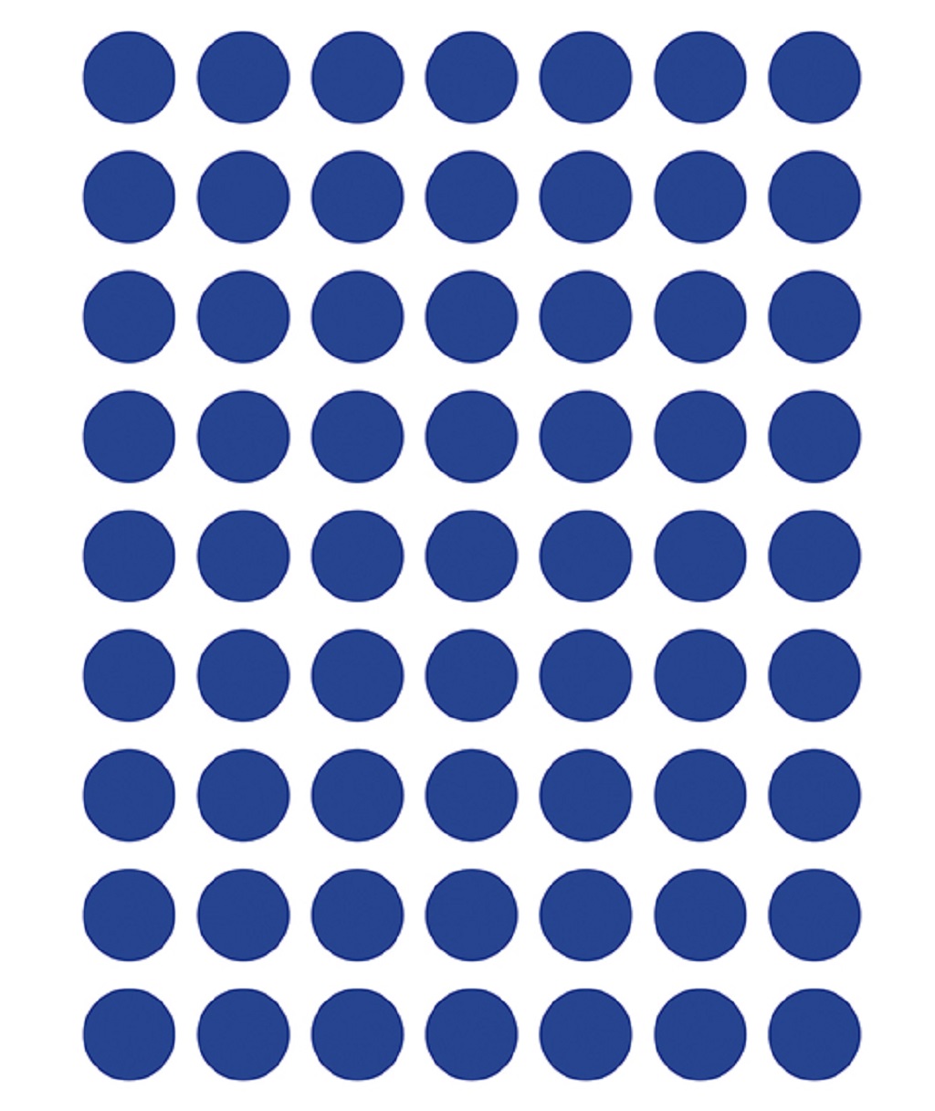 Petite Planche Stickers - Rond Bleu Foncé - Little marmaille