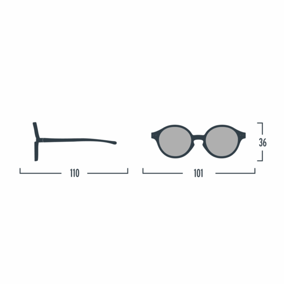 Lunettes De Soleil Bébé - Bleu Denim - 0-9 mois