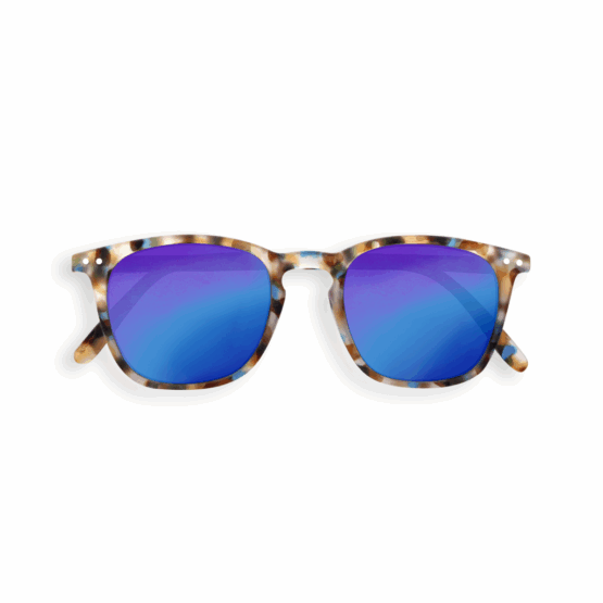 Lunettes De Soleil Junior #E - Écailles Bleues Miroir Bleu - 5-10 ans