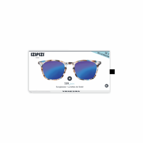 Lunettes De Soleil Junior #E - Écailles Bleues Miroir Bleu - 5-10 ans