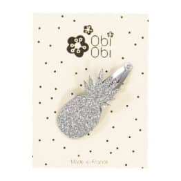 Barrette Ananas - Argent