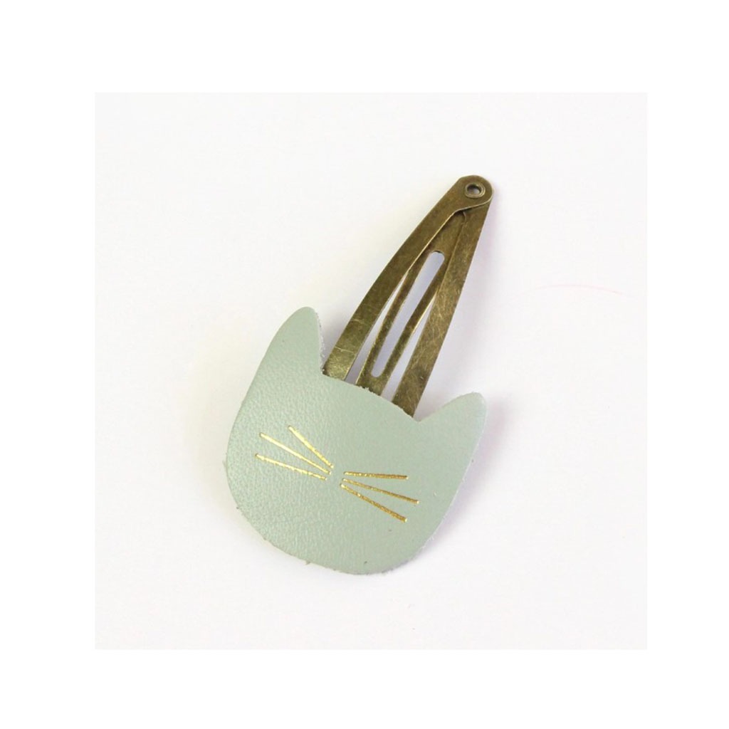 barrette chat opaline