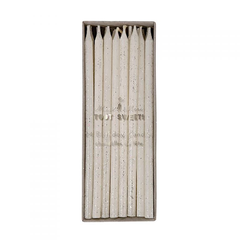 merimeri_bougies-blanches-paillettes-argentées