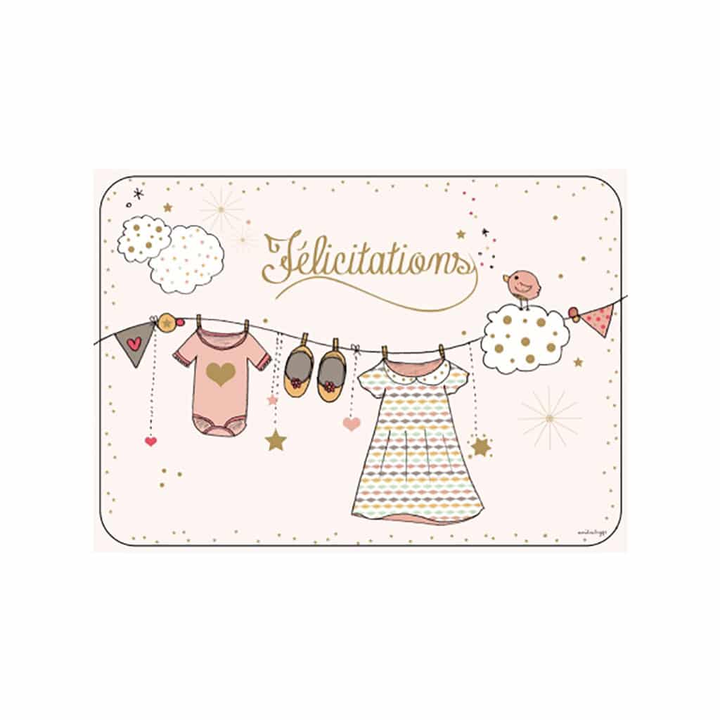 Carte Felicitations Fille Little Marmaille Carte Felicitations Fille Little Marmaille