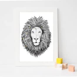 Affiche - Lion - Minimel