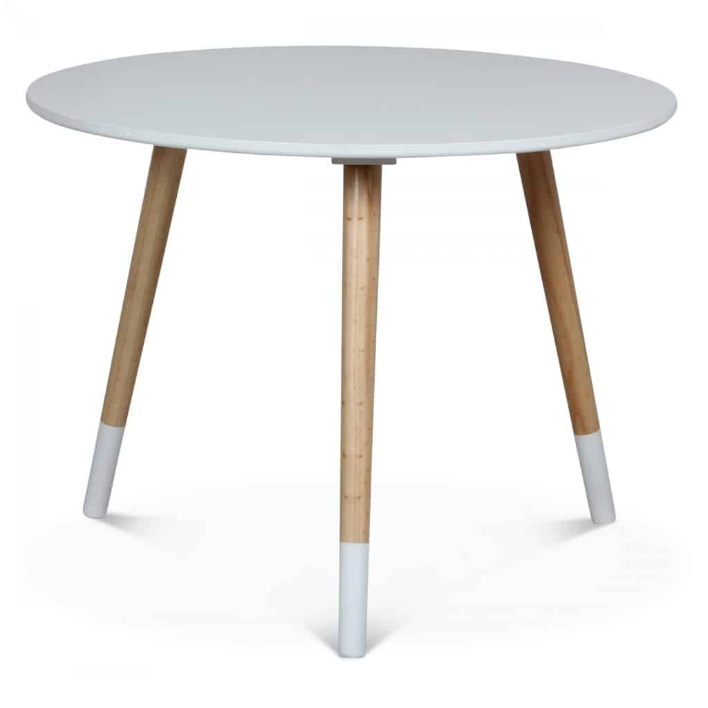 Table Scandinave Ronde Enfant - Blanc - Little marmaille