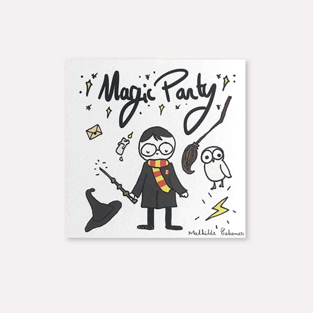 Invitation Anniversaire Magic Party Little Marmaille