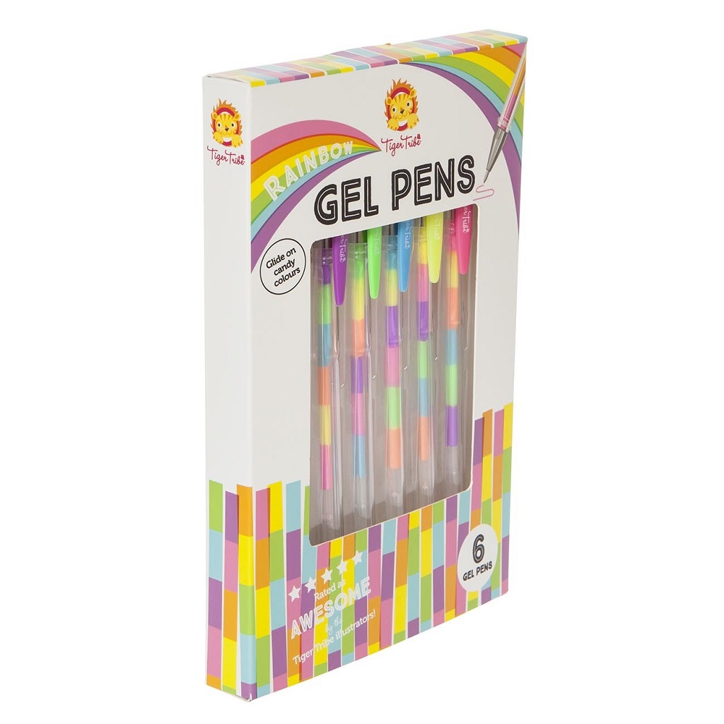 Ensemble de 7 stylos arc-en-ciel de plusieurs couleurs (2 stylos de 0,7 mm