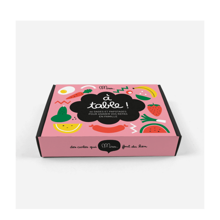 kit de discussions à table minus edition sur fond blanc