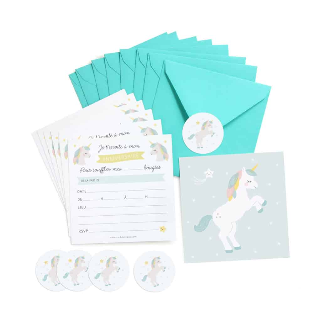 8 Cartons D Invitations Anniversaire Licorne Little Marmaille 8 Cartons D Invitations Anniversaire Licorne Little Marmaille