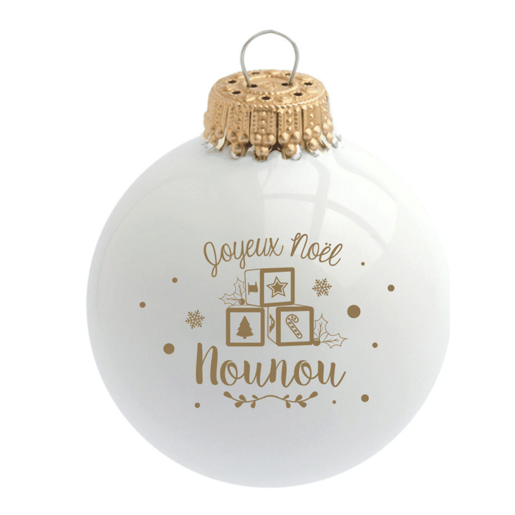 Boule De Noel Joyeux Noel Nounou Little Marmaille Boule De Noel Joyeux Noel Nounou Little Marmaille