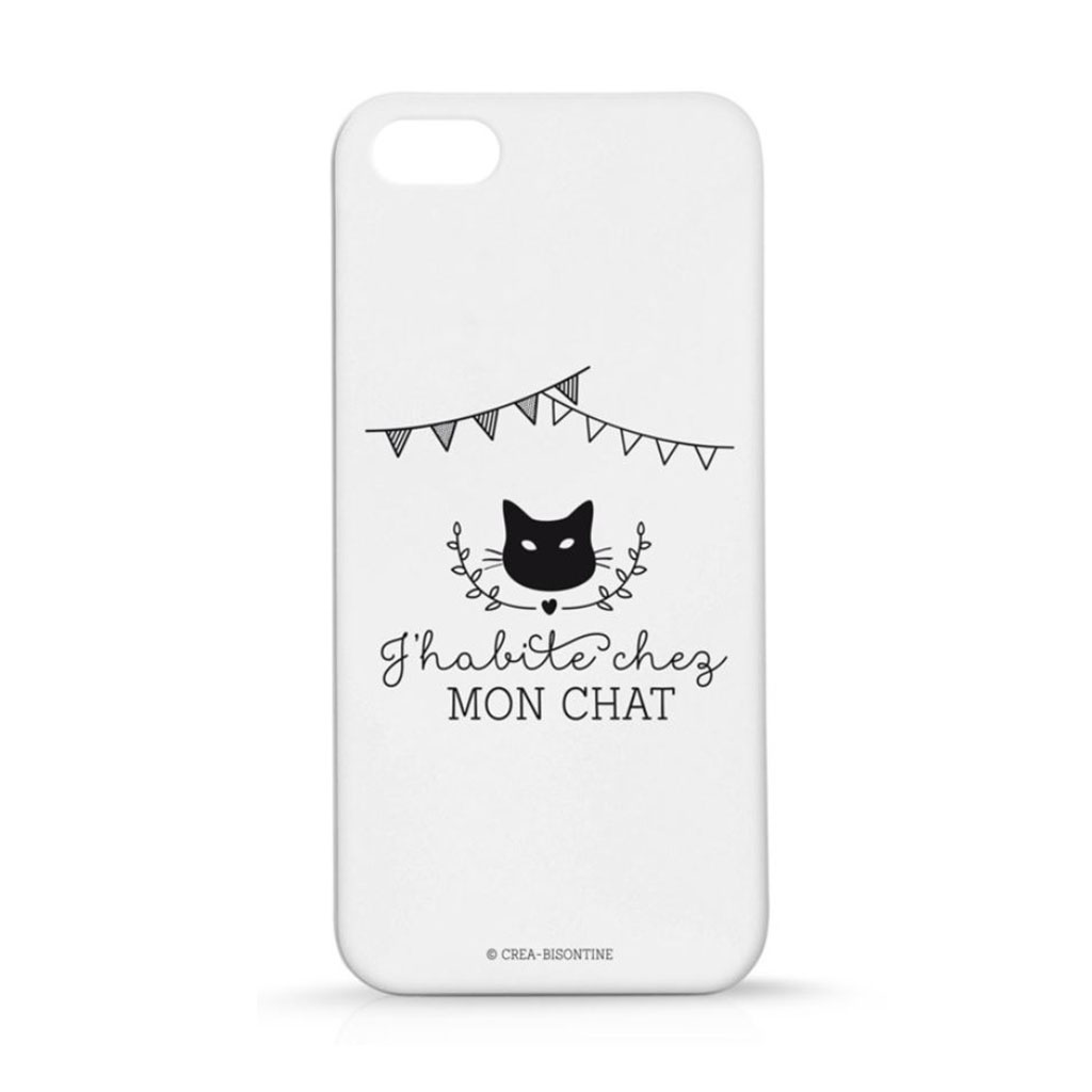 coque iphone 5 avec un chat