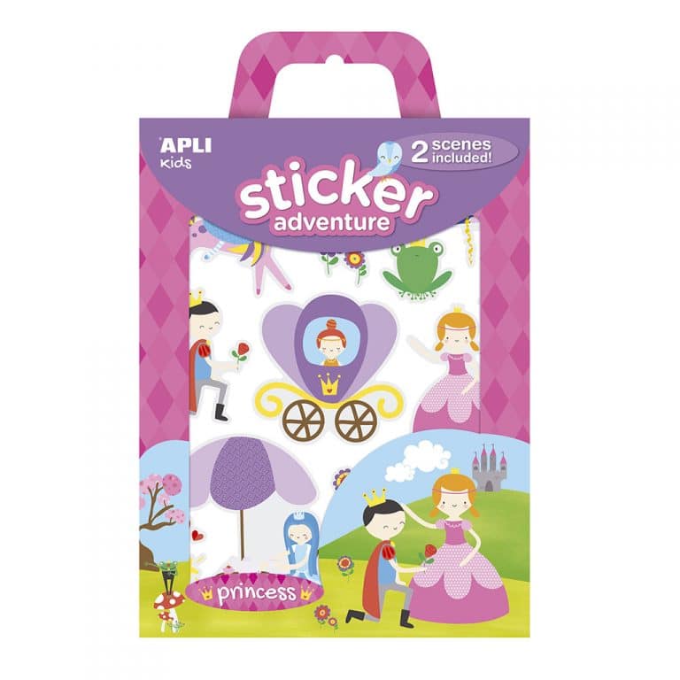 stickers princesse packaging fond blanc