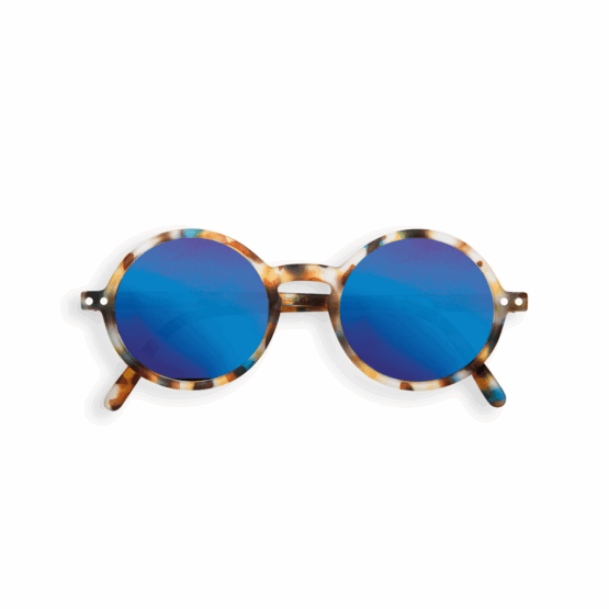 Lunettes De Soleil Junior #G - Écailles Bleues Miroir Bleu - 5-10 ans