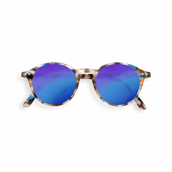 Lunettes De Soleil Junior #D - Écailles Bleues Miroir Bleu - 5-10 ans