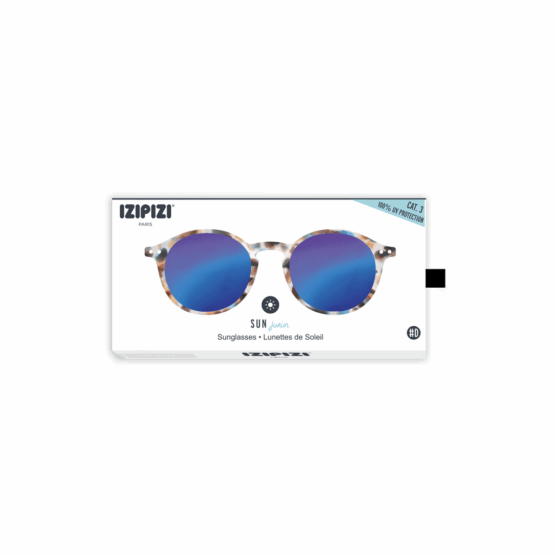 Lunettes De Soleil Junior #D - Écailles Bleues Miroir Bleu - 5-10 ans