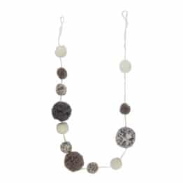 Guirlande Pompoms - Gris