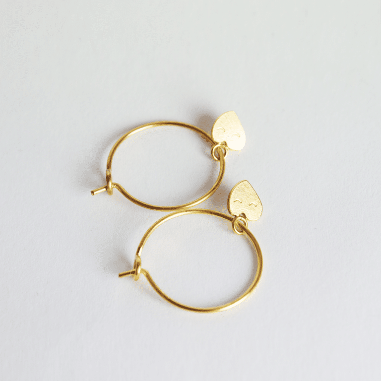 Adorabili_Boucle d’oreille créoles -coeur