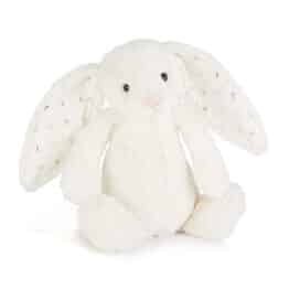 Doudou lapin blanc aux oreilles étoilées - Jellycat