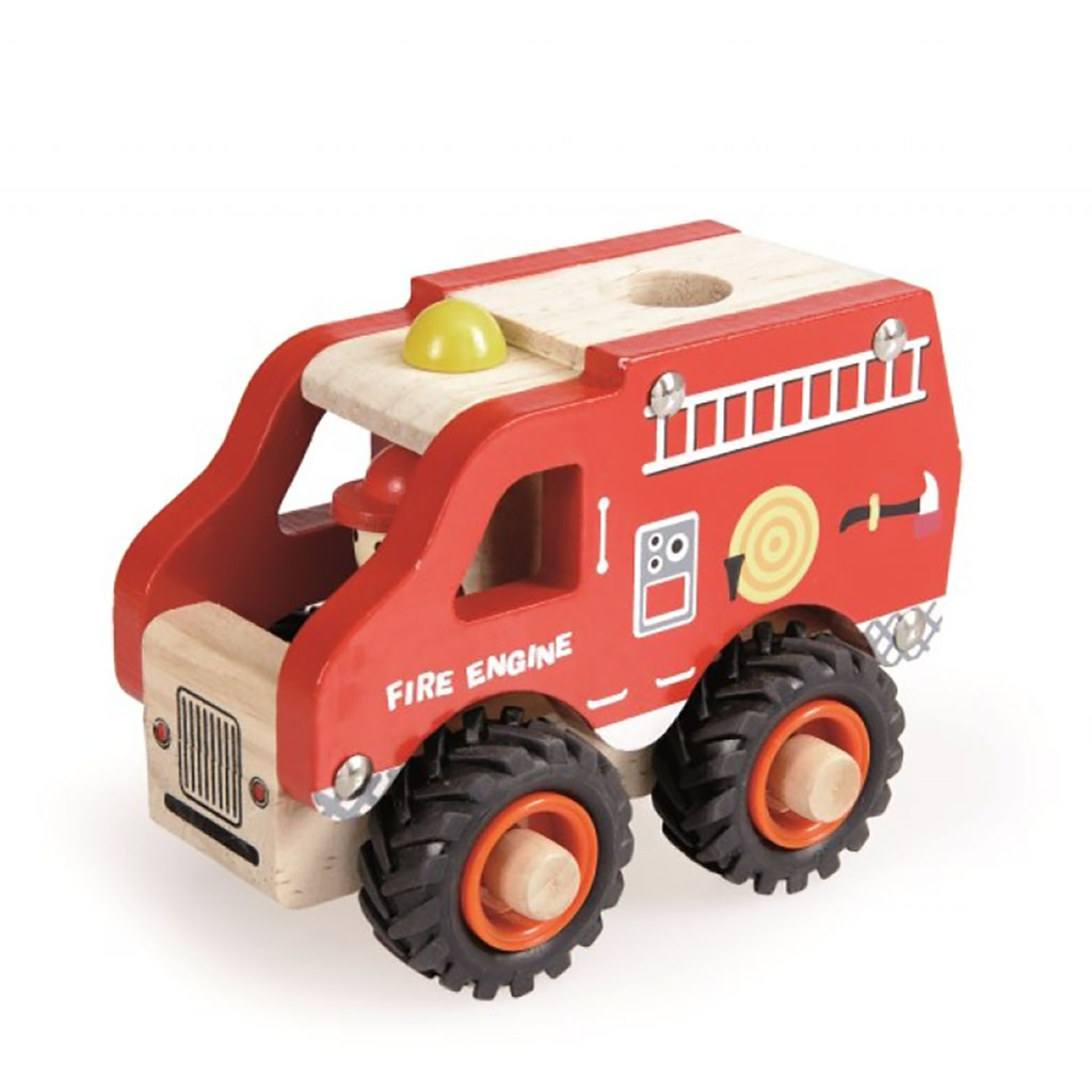 camion de pompier en bois Egmont Toys