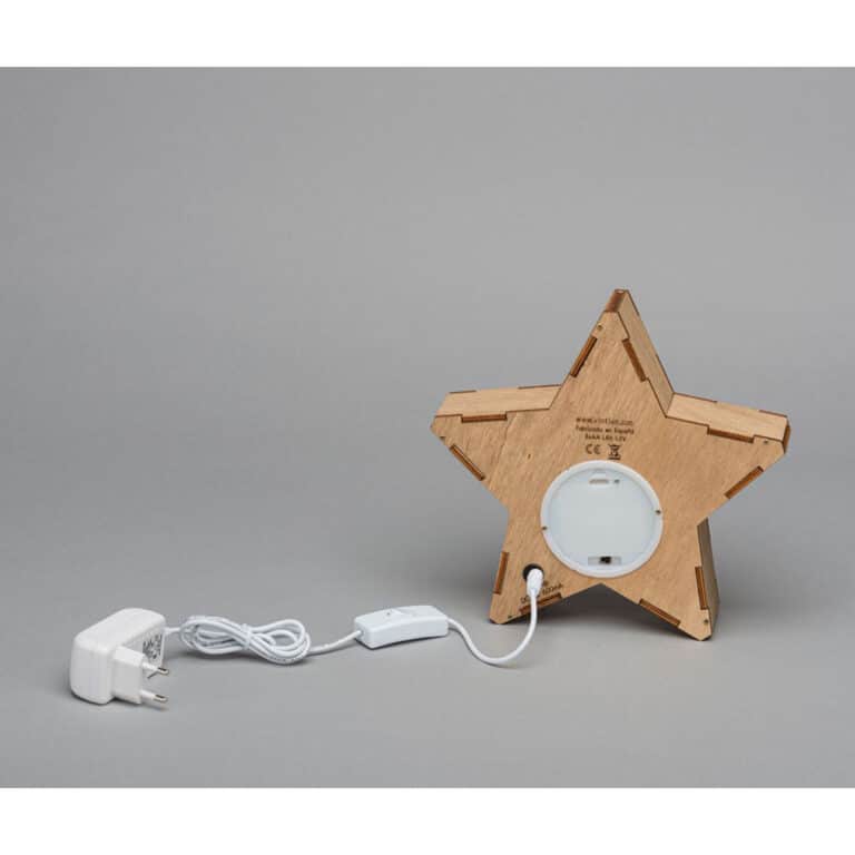 veilleuse etoile personnalisable de dos