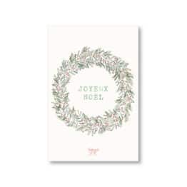 Carte Couronne Joyeux Noël Tendrement Fé