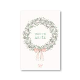carte couronne bonne année tendrement fé