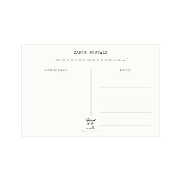 carte couronne bonne année tendrement fé verso