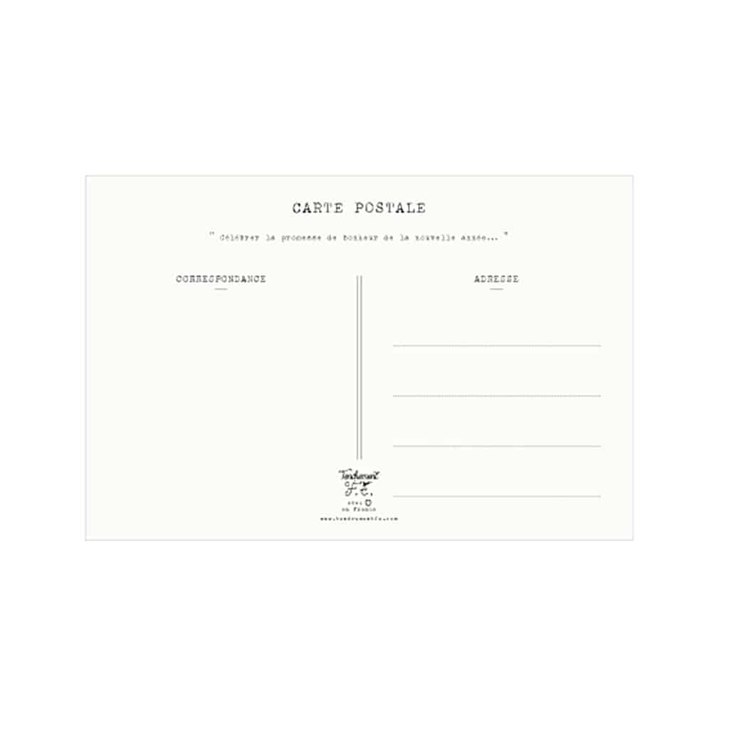 carte couronne bonne année tendrement fé verso