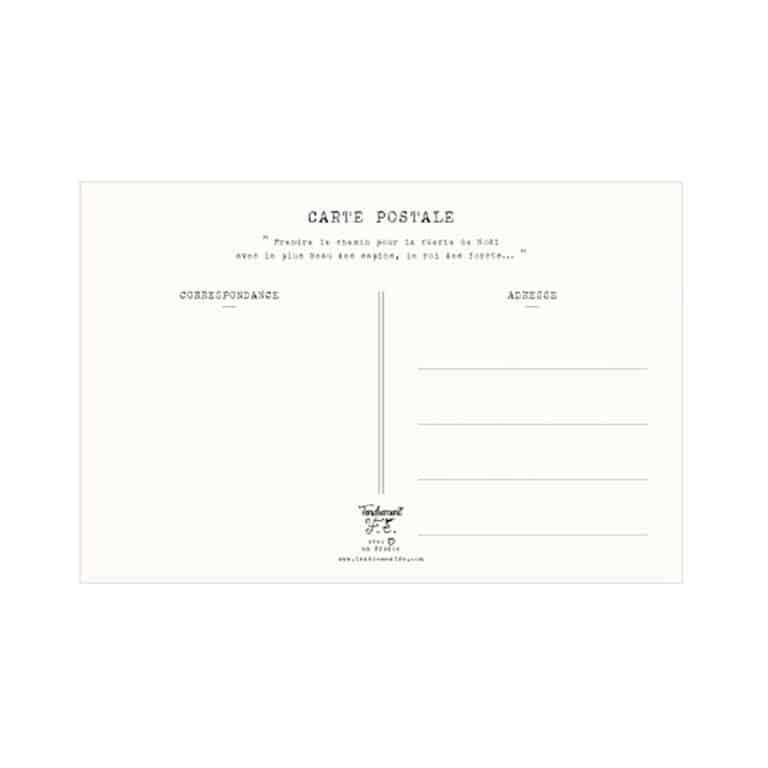 Carte Mini Austin de Noël Verso Tendrement fé