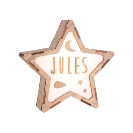 etoile bois personnalisée