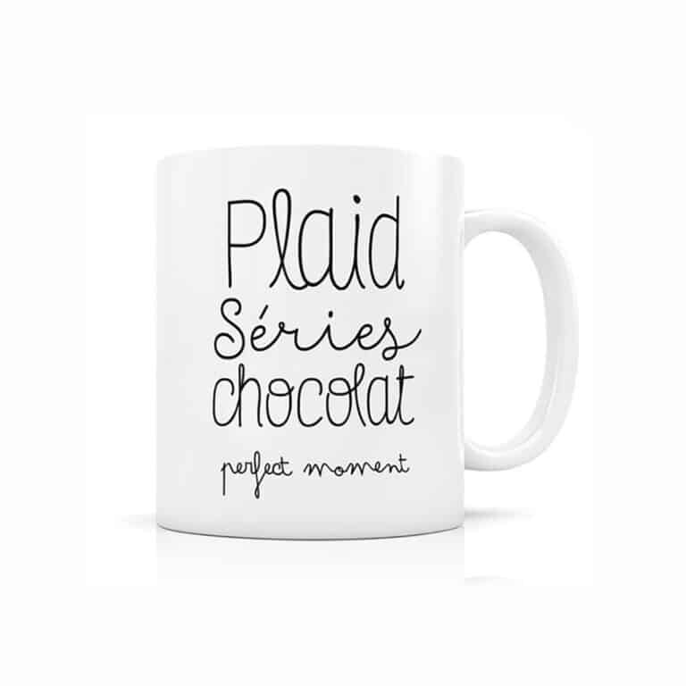 mug plaid série chocolat créa bisontine