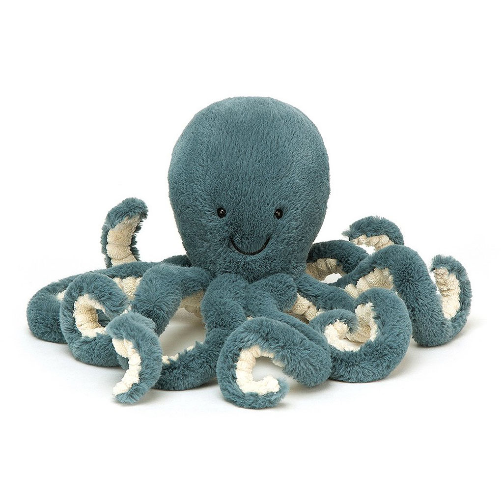 Doudou pieuvre bleu jellycat