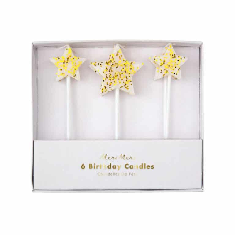meri-meri_bougies-étoiles-or
