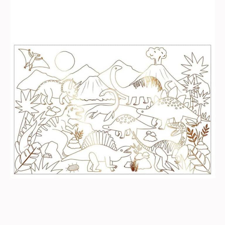 affiche à colorier de Meri Meri