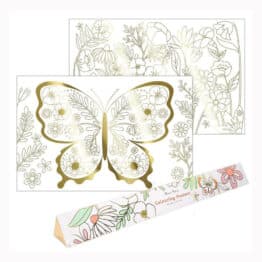 affiche à colorier papillon Meri Meri