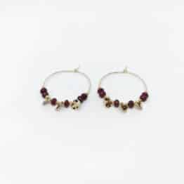 Boucles D'oreilles Claire - Bordeaux
