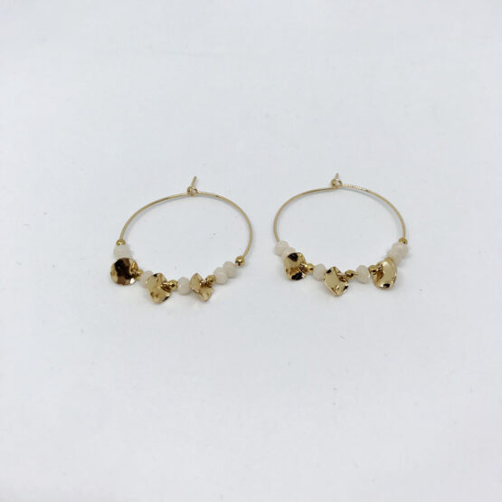 Boucles D'oreilles Claire - Ecru