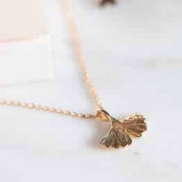 Collier Jeanne - Feuille De Gingko