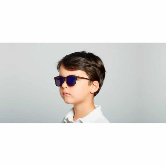 Lunettes De Soleil Junior #E - Écailles Miroir Bleu - 5-10 ans