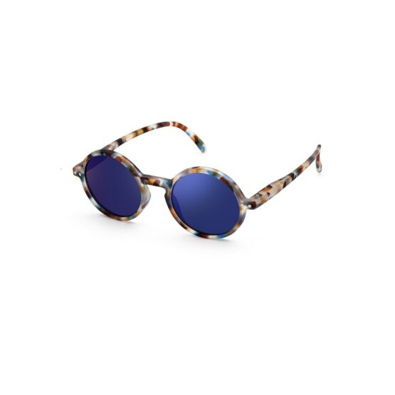 Lunettes De Soleil Junior #G - Écailles Bleues Miroir Bleu - 5-10 ans