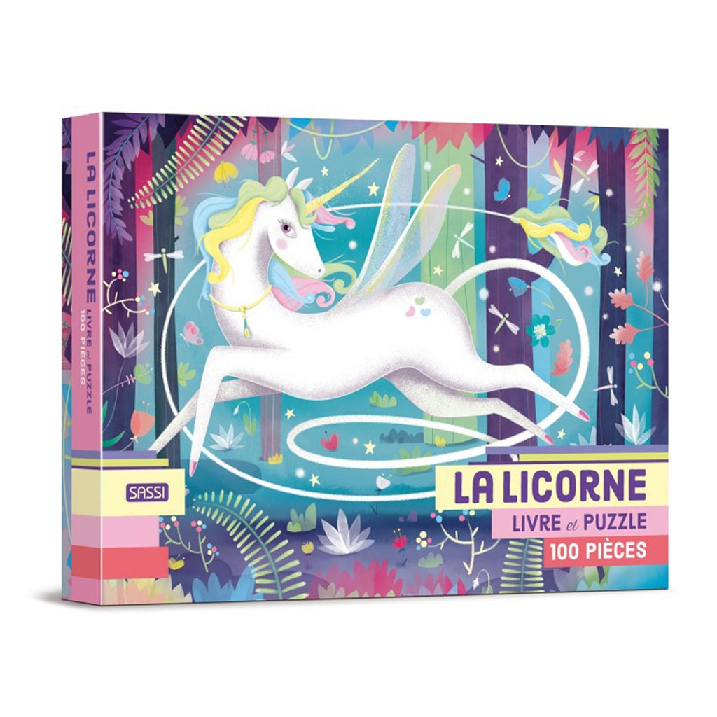 Boîte puzzle licorne