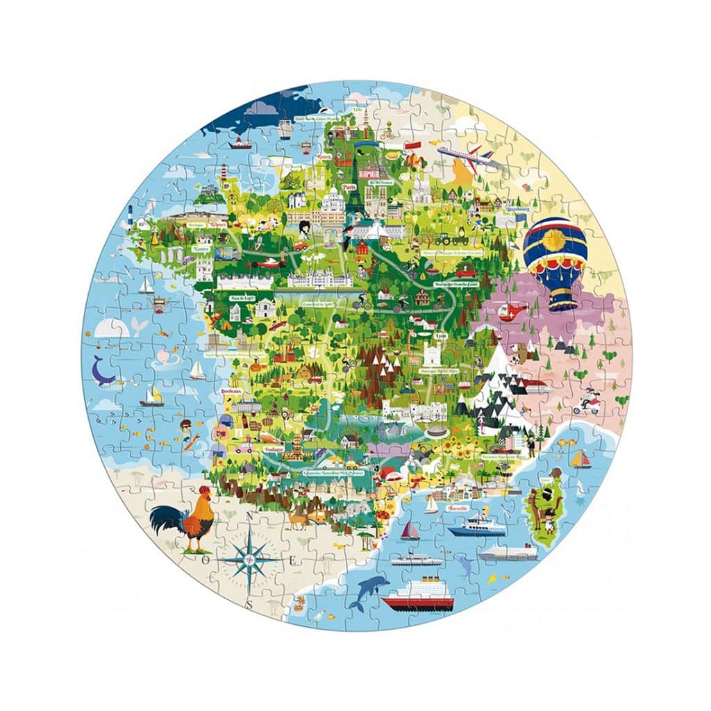 Puzzle sur la France Sassi