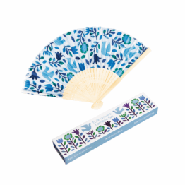 Éventail En Bambou - Fleurs