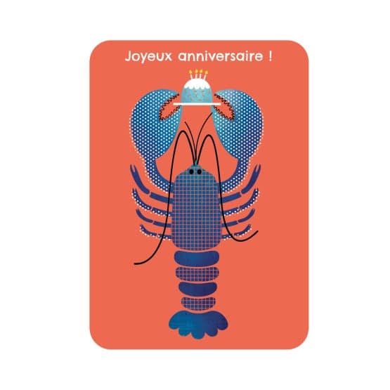Carte Joyeux Anniversaire Homard Little Marmaille Carte Joyeux Anniversaire Homard Little Marmaille