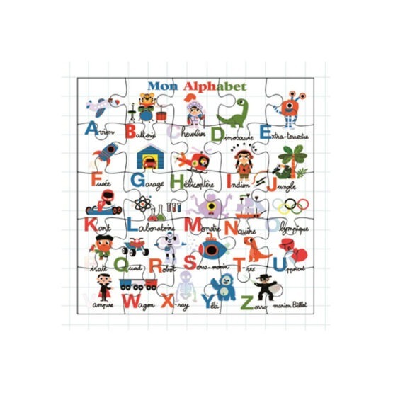 carte puzzle alphabet