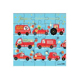 carte puzzle anniversaire pompier