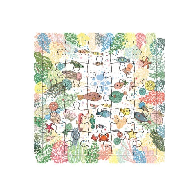 carte puzzle océan